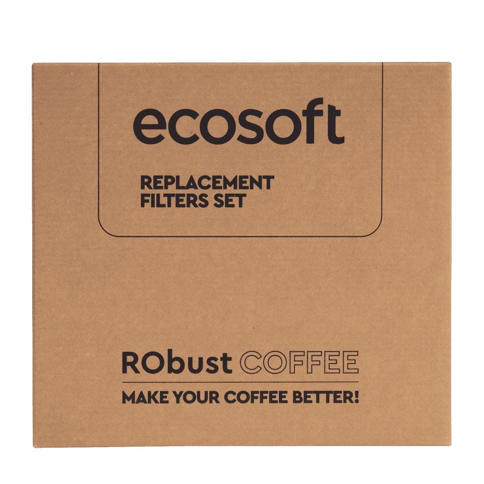 Replacement coffee filter set for ecosoft coffee machines, durable and high-quality for improved coffee flavor and brewing performance. Suitable for eco-friendly coffee filtration.