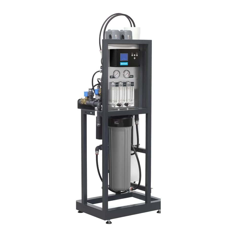 High-performance water filtration system with digital control and pressure gauges, ideal for industrial and commercial water purification applications.