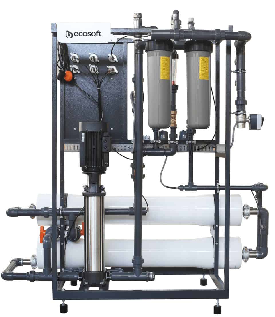 High-capacity industrial water purification system with advanced filtration and reverse osmosis technology for clean, safe drinking water. Perfect for commercial and residential use.