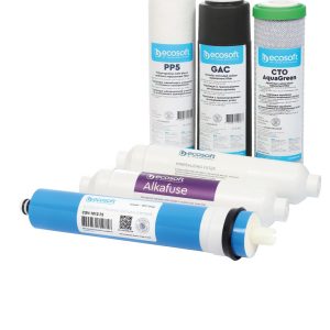 Ecosoft P'URE Alkafuse 5 kasesčių rinkinys+ membrana 75 GPD