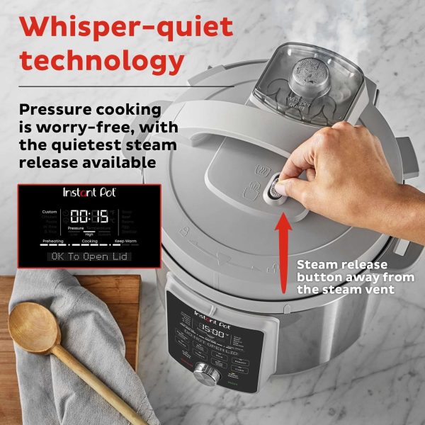 Instant Pot® Duo™ Plus daugiafunkcinė slėginė viryklė su tylaus garo išleidimo funkcija (5,7L) 9-in-1 - Image 3