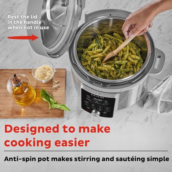 Instant Pot® Duo™ Plus daugiafunkcinė slėginė viryklė su tylaus garo išleidimo funkcija (5,7L) 9-in-1 - Image 4