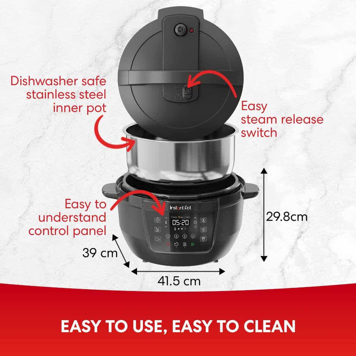 Instant Pot Rio XL 7,1 l daugiafunkcis puodas - Image 3