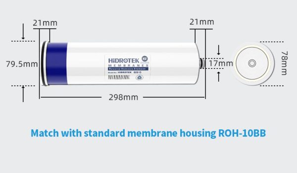 Osmosinė membrana - Hidrotek 600G (Hiflux) 3012 - Image 5