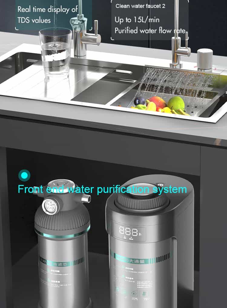 Profesionali atvirkštinio osmoso sistema - A12 Pro 1200GPD (3 litrai per minutę) - Image 6